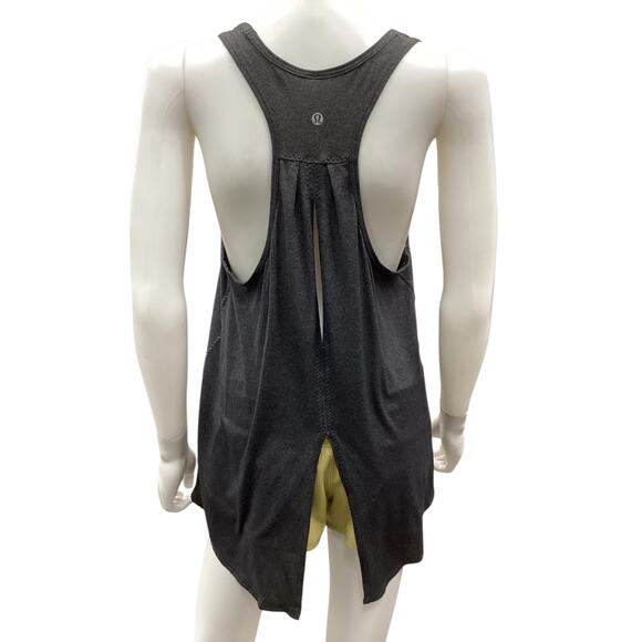 Lululemon Women’s Tank Top Size 10 Active Wear Lightweight Dark Gray - Picture 3 of 3